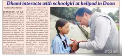 CM Dhami's candid chat with schoolgirl goes viral