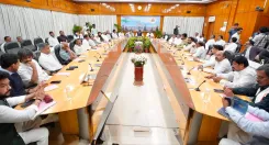 CM DK Shivakumar Chairs High-Level Meet at Krishna