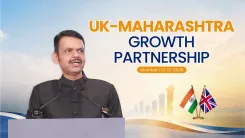 CM Fadnavis addresses UK-Maharashtra Growth Partnership in Mumbai