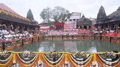 CM Fadnavis Hoists Dharmdhwaj, Launches Nashik Kumbh 2027
