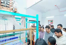 CM Fadnavis inspects new Silk Cocoon Market building in Jalna