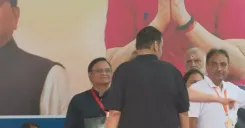 CM Fadnavis joins 12th International Yoga Day at Mumbai beach