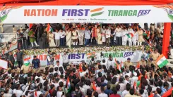 CM Fadnavis Joins Mumbai Tiranga Rally Ahead of Independence Day