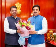 CM Fadnavis meets Council Chairman on Monsoon Session Day 1