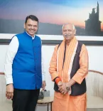 CM Fadnavis Receives Bihar MP Sigriwal at Varsha Bungalow