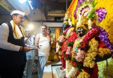 CM Fadnavis Takes Darshan at Pune's Nivdunga Vithoba Mandir