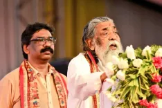 CM Hemant Soren Pays Tribute to Father Shibu Soren on Father's Day