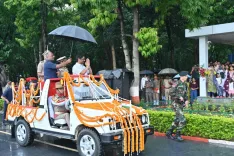 CM Hemant Soren Reviews Paran Parade at JAP 1 Ground, Ranchi