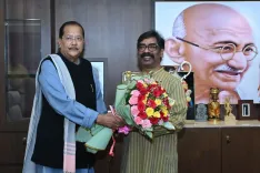 CM Hemant Soren welcomed at Jharkhand Assembly session