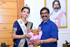 CM Hemant Soren Wishes Deepali Riya for Miss Universe India 2026