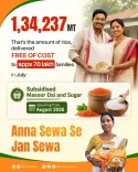 CM Himanta: 70 Lakh Assam Families Got Free Rice in July