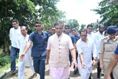 CM Himanta Biswa Sarma Visits Flood-Hit Darrang