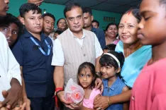 CM Himanta Calls Flood-Hit Children 'Gen Hope' in Assam