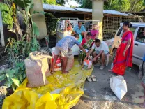 CM Himanta Flags Assam Flood Relief With 211 MT Rice Distributed