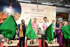 CM Himanta Flags Off Somnath Yatra 2026 From Guwahati