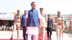 CM Himanta hoists flag at Khanapara on Independence Day