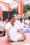 CM Himanta joins Sitharaman for Yoga Day on Brahmaputra banks