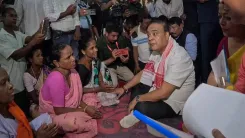 CM Himanta Meets Assam Flood-Hit Families, Vows Relief