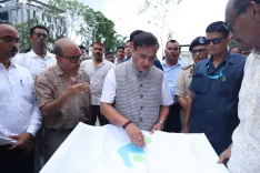 CM Himanta Reviews Amingaon Sports Complex Progress