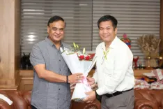 CM Himanta Sarma Meets Eminent Personalities at Lok Sewa Bhawan