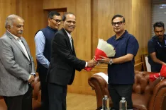 CM Himanta Swears In Gogoi as AERC Member (Law)