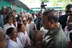 CM Himanta Visits Charaideo Flood Relief Camp