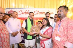 CM Himanta visits Durga Puja pandals in Silchar