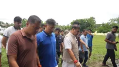 CM Himanta visits flood-ravaged Nepali Khuti village in Assam