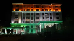 CM Himanta's tricolor-lit office ahead of Independence Day