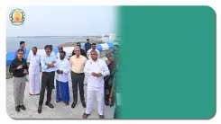 CM Joseph Vijay inspects Sembarambakkam Lake ahead of northeast monsoon