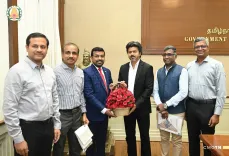 CM Joseph Vijay meets Karur textile exporters at Secretariat