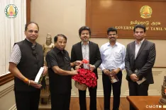 CM Joseph Vijay meets VIT founder Dr. G. Viswanathan at Secretariat