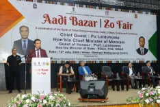 CM Lalduhoma Opens Aadhi Bazaar in Aizawl