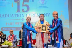 CM Majhi Attends NISER's 15th Convocation With VP, Governor