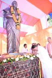 CM Majhi unveils Sarala Devi statue at Odisha Assembly