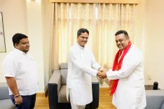 CM Manik Saha holds BJP org meet with Sambit Patra in Tripura