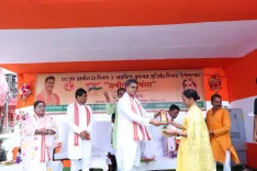 CM Manik Saha Honours Agartala Elders on Independence Day