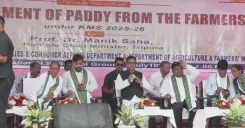 CM Manik Saha Inaugurates Paddy Procurement at Kakraban, Udaipur