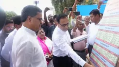 CM Manik Saha Inspects Smart Road Projects in Agartala