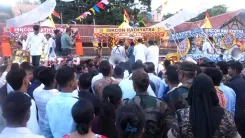 CM Manik Saha joins ISKCON Rath Yatra in Agartala