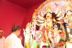 CM Manik Saha Joins Panchami Puja Parikrama at Kalyan Samiti