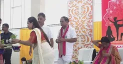 CM Manik Saha joins Yoga Day event at Hapania