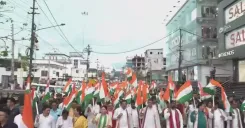 CM Manik Saha leads Har Ghar Tiranga Rally in Agartala