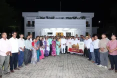 CM Manik Saha Meets Somnath Yatra Pilgrims, Seeks Blessings