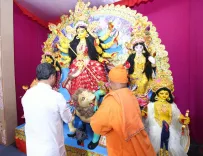 CM Manik Saha Offers Pushpanjali at Kailashahar Ramakrishna Mission on Mahasaptami