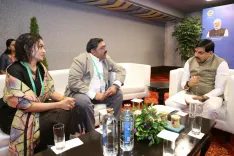 CM Mohan Yadav holds one-on-one with Medulla Soft CEO at MP Urban Growth Conclave 2.0