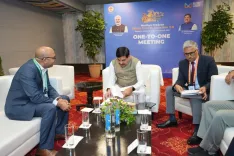CM Mohan Yadav holds one-on-one with Quant Solar at Urban Conclave