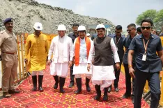 CM Mohan Yadav, Khattar Inspect Kanh Duct Project in Ujjain