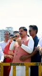 CM Mohan Yadav launches 'Seva Ke Rang' human rangoli in Bhopal