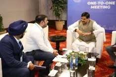 CM Mohan Yadav meets Sungrow FPV chief at MP Urban Conclave